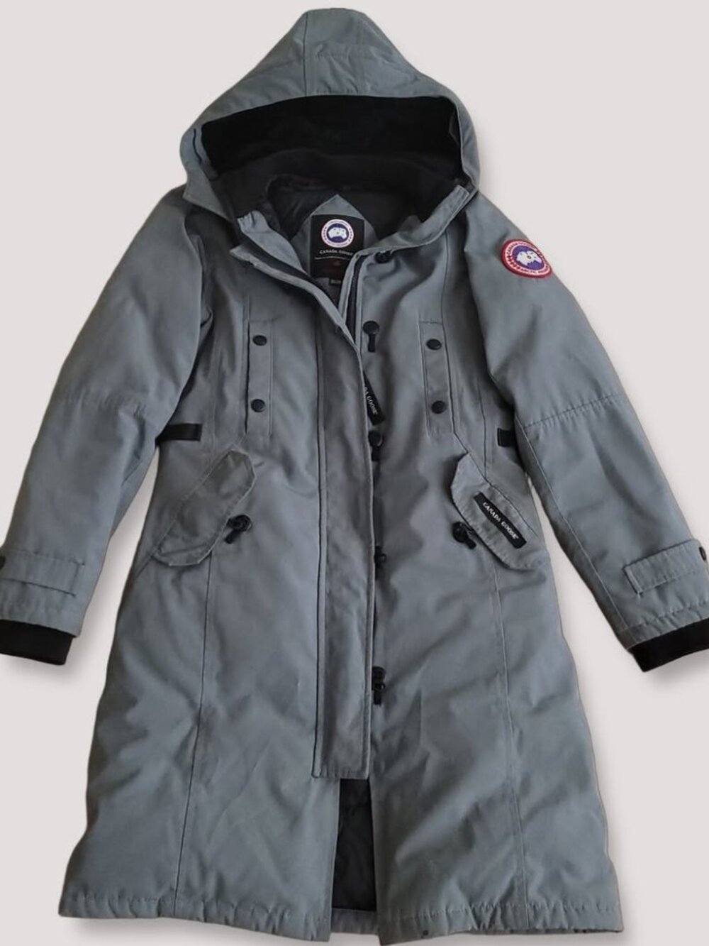 Vintage Canada Goose Kensington Parka Jacket Military Green (Size 2XS)